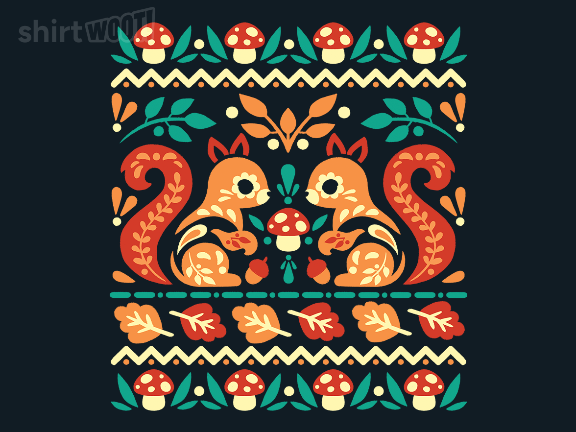 Folk Squirrells Ugly Autumn Sweater - Gallery 4