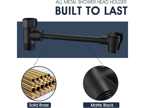 PDP Bath Adjustable Shower Head Holder,