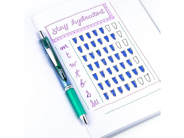 Pentel EnerGel RTX Pen, Green Ink 12-Pk