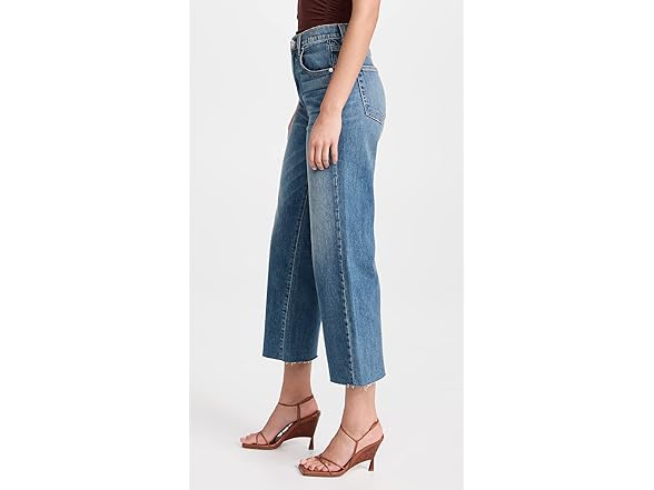 SLVRLAKE Women's Grace Crop Jeans, Blue