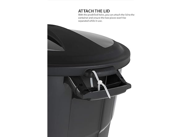 United Solutions 32 Gallon Outdoor Waste Garbage Bin
