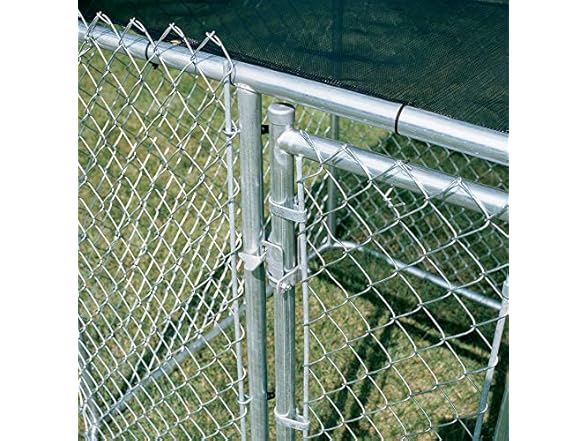 Chain Link Portable Kennel w/ Sunscreen