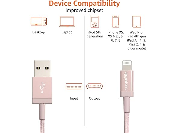 Amazon Basics USB-C to Lightning Cable