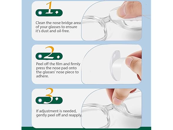  Wikups Eyeglass Nose Pads, 5 Pairs