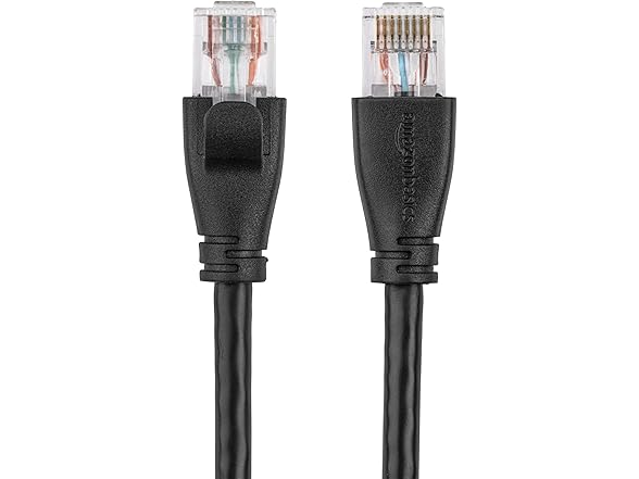 Amazon Basics RJ45 Cat 6 Cable, 10 ft, 24-Pack