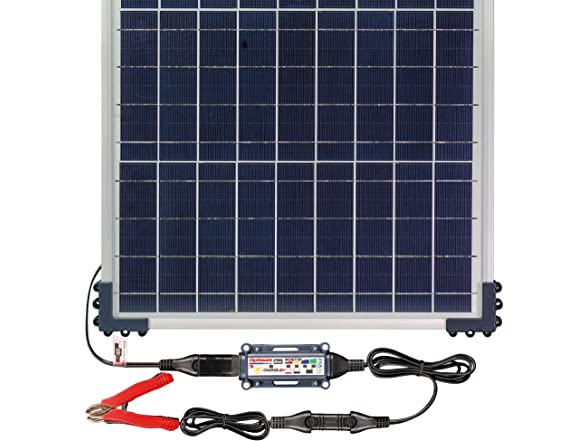 Optimate Solar DUO 40W Travel Kit, TM 522 D4 TK, 6 Stappen 12V / 12.8V 3.33A Gesloten Solar Accu Besparende Lader Druppellader