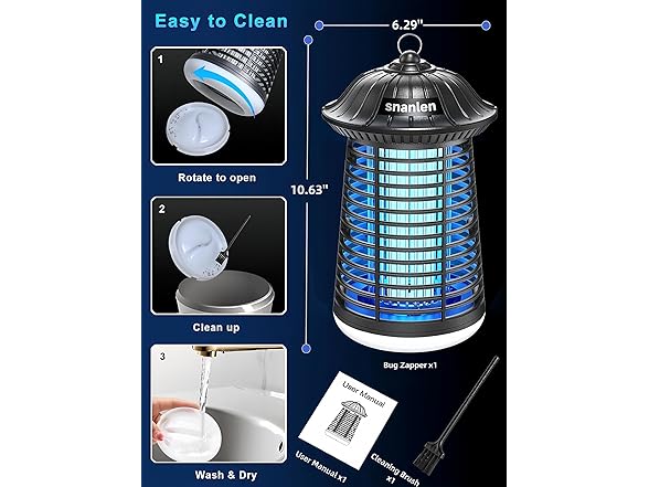 4200V Bug Zapper with LED Light