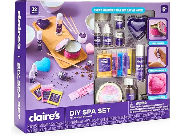 Claire’s DIY Bath Bomb & Scented Candle Making Set