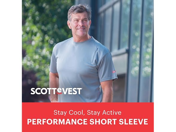 SCOTTeVEST Men (L) Short Sleeve T-Shirt
