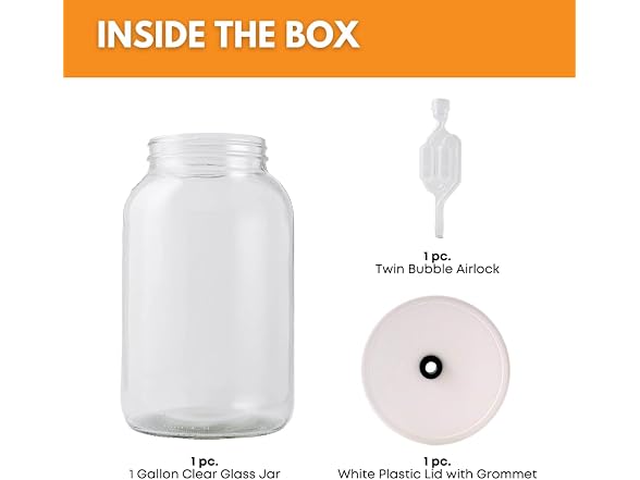 Glass Jar with Lid | 1 Gallon 