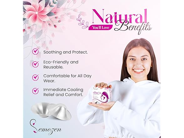 Semozen Silver Nursing Cups