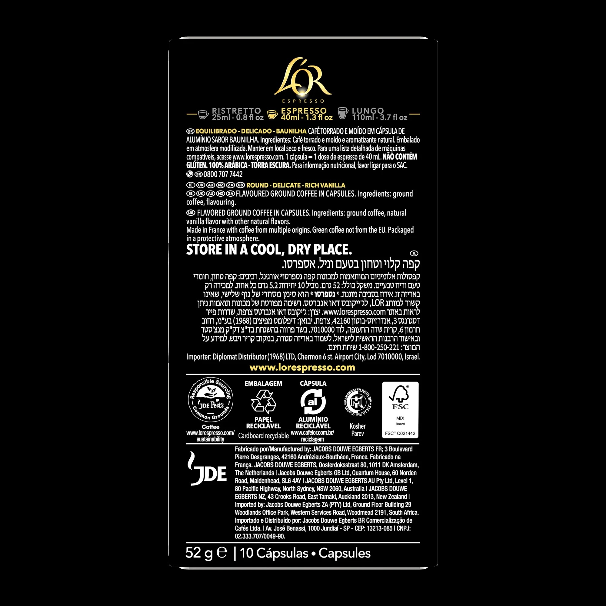 (100ct) L'Or Nespresso Capsules Variety Pack - Gallery 20