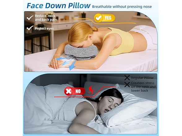 Massage Table Face Down Pillows