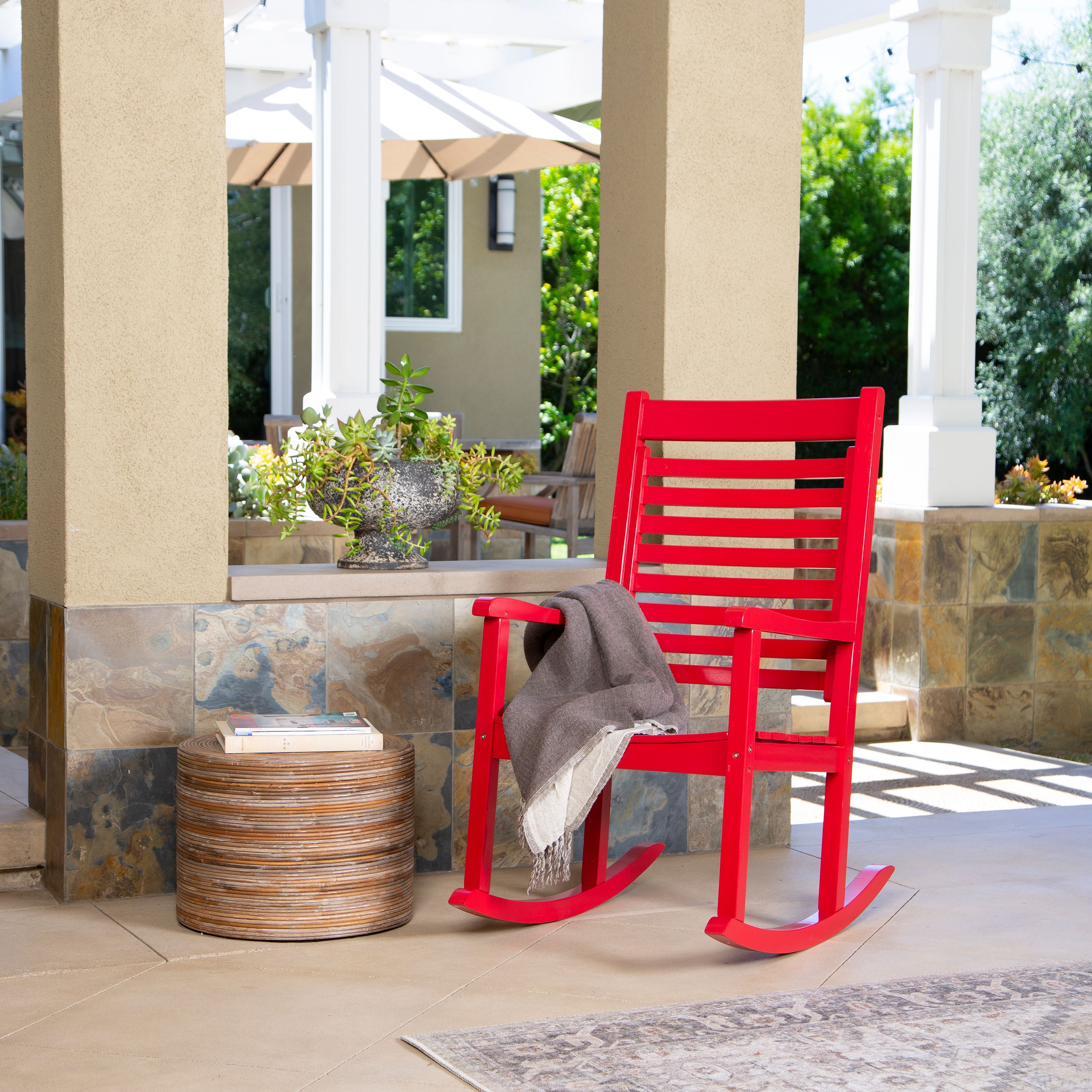 Shine Company Modern Wooden Rocking Chair - Gallery 16