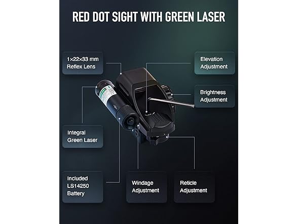 Hiram 1x22x33 Holo Reflex Sight