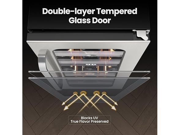 Whynter 15 inch Built-ln 29 Bottle Undercounter Stainless Steel Wine Fridge 