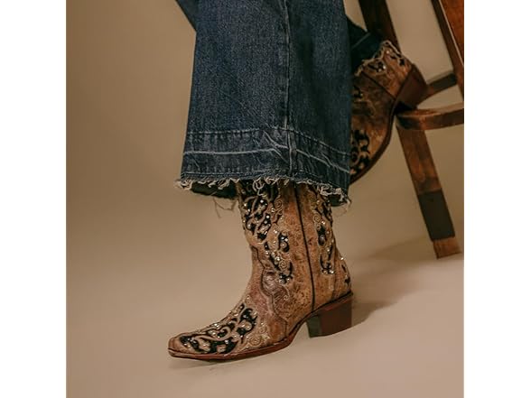 Corral Boots Women's Black Floral Wester