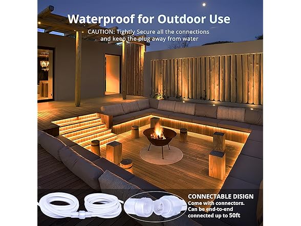 Areful LED Neon Lights Outdoor, 16.4ft