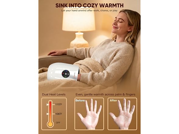 JZBRAIN Heated Hand Massager
