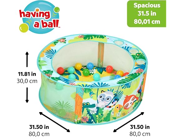 Stow & Go Baby Ball Pit with 20 Balls