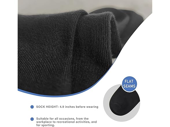 SERISIMPLE Men's Quarter High Socks