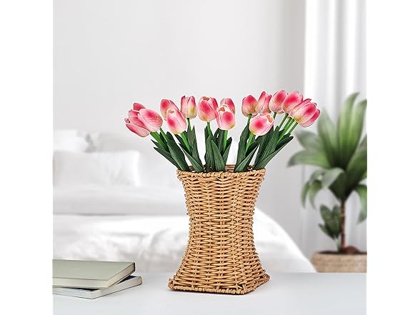 Mikasa Pink Faux Tulips Artificial Flowers
