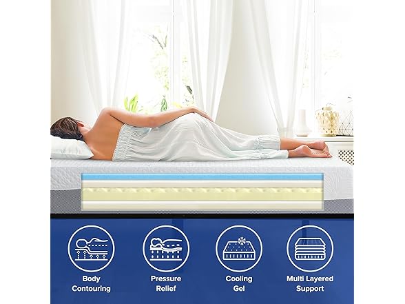 Olee Sleep 10" Gel Foam Full Mattress