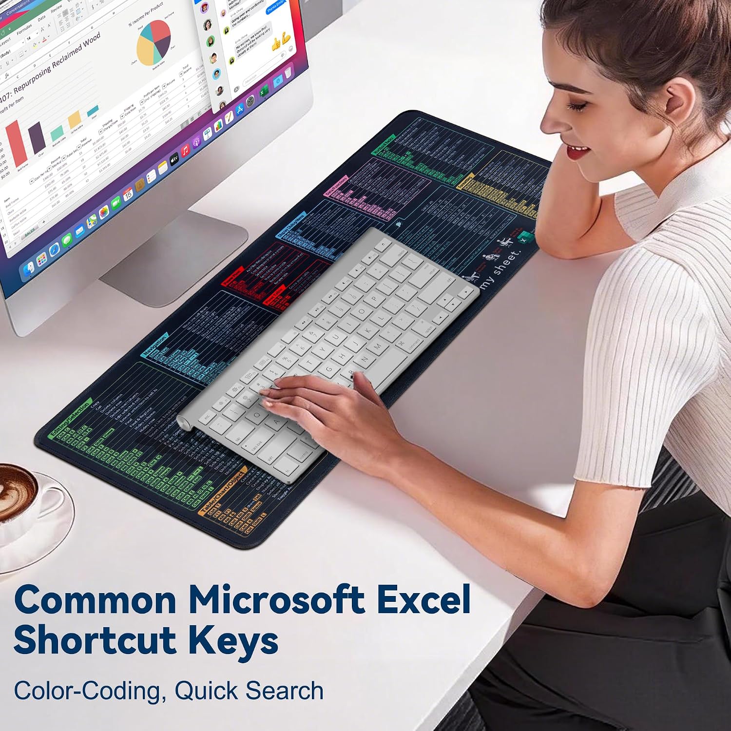 Excel Shortcut Mouse Pad 10 Key Zones - Gallery 11
