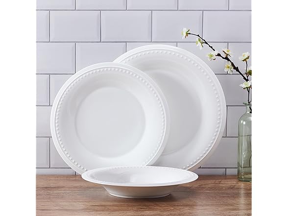 Fitz and Floyd Nevaeh Classic Beaded 24 Piece Set 