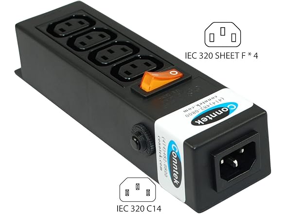 Conntek 55705 Power Strip 250V 7.5in Housing