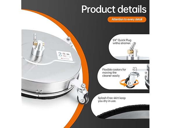 Realyou 16.5 Pressure Washer Surface