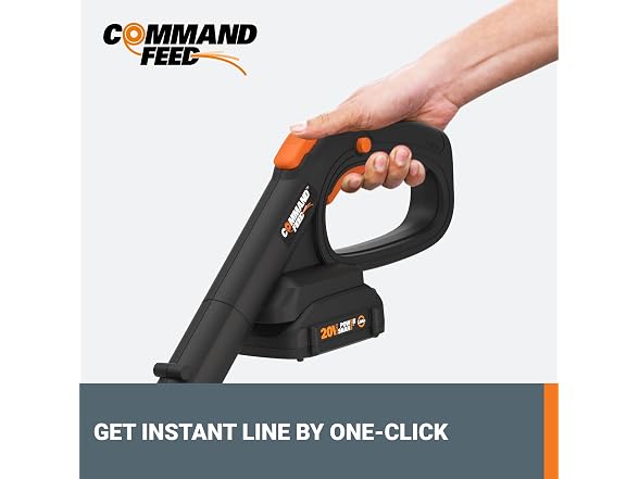 Worx 20V 12" Cordless String Trimmer & Leaf Blower Combo, 2 Batteries & Charger