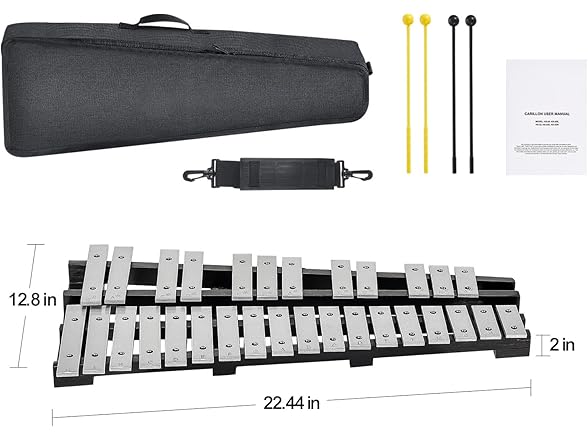 VEVOR 30 Note Glockenspiel Xylophone Bell Kit