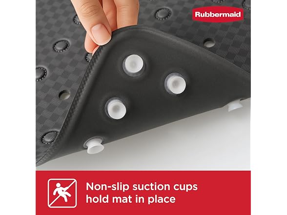Rubbermaid Soft Foam Bath Tub Shower Mat, Non-Slip