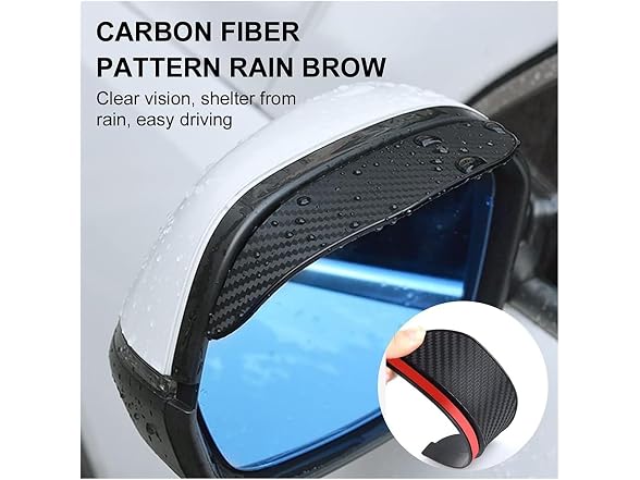 SZRFVGX APP-Auto-142 2 Pcs Side Mirror Rain Guard, 