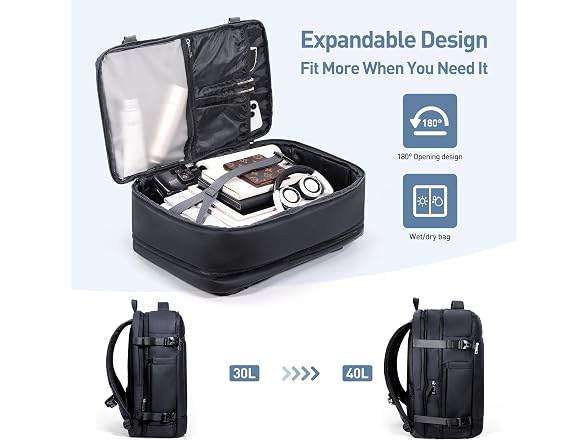 SHOWKOO 40L 17" Laptop Backpack