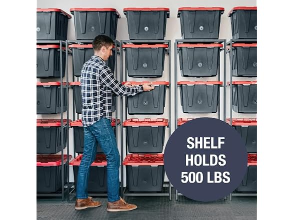 CleverMade Double Tote Tower 10-Bin Organizer Rack