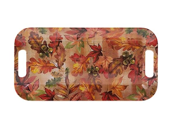 Serving Tray Melamine Platter, 15" x 8", Bright Autumn