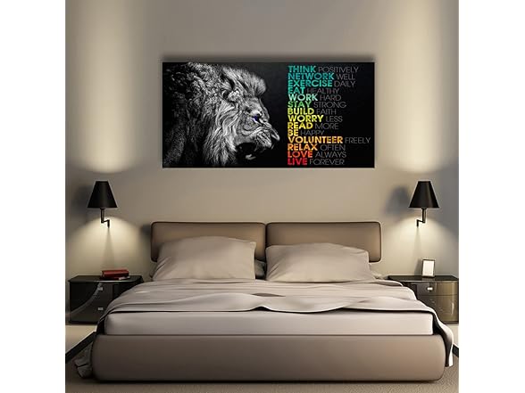 Animal Lion Canvas Wall Art