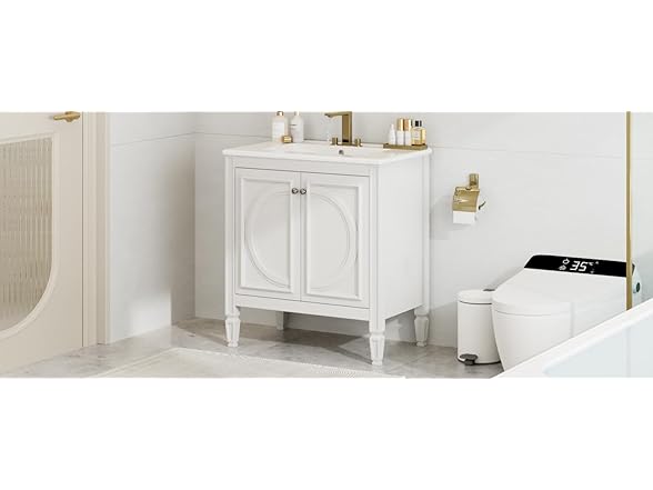 TREATLIFE Elegant 30" Bathroom Vanity with Sink
