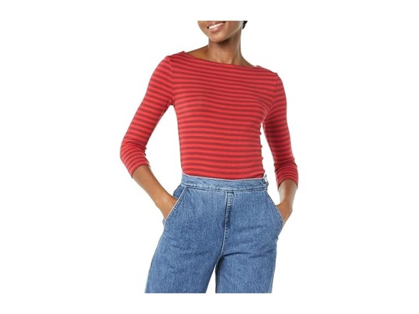 Red-burgundy Even Stripe