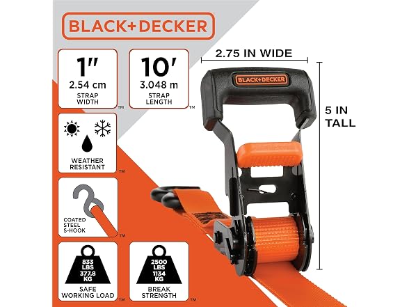 BLACK+DECKER 8-Piece Light-Duty Ratchet