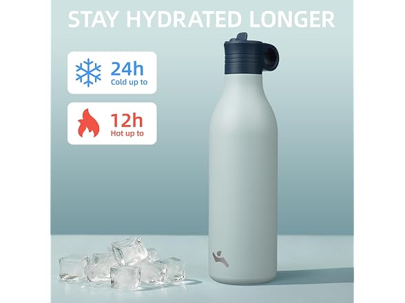 Konokyo 25oz Travel Water Bottle Storm Blue