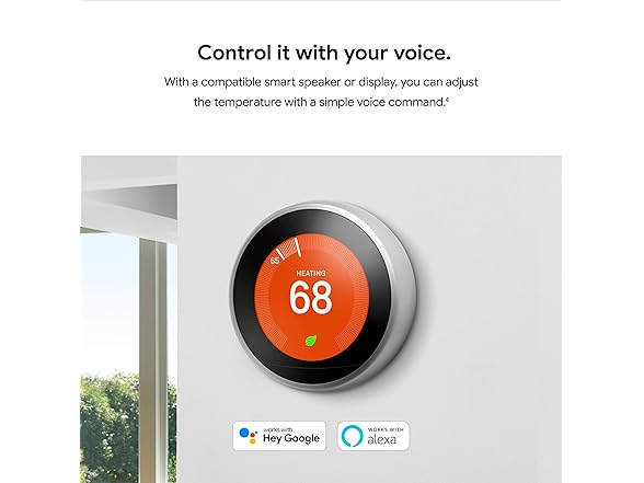 Google T3018US Smart & Programmable Thermostat for Ho