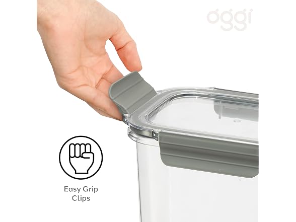 Oggi Clarity Leak-Proof Airtight Food Storage Containers - Set of 2