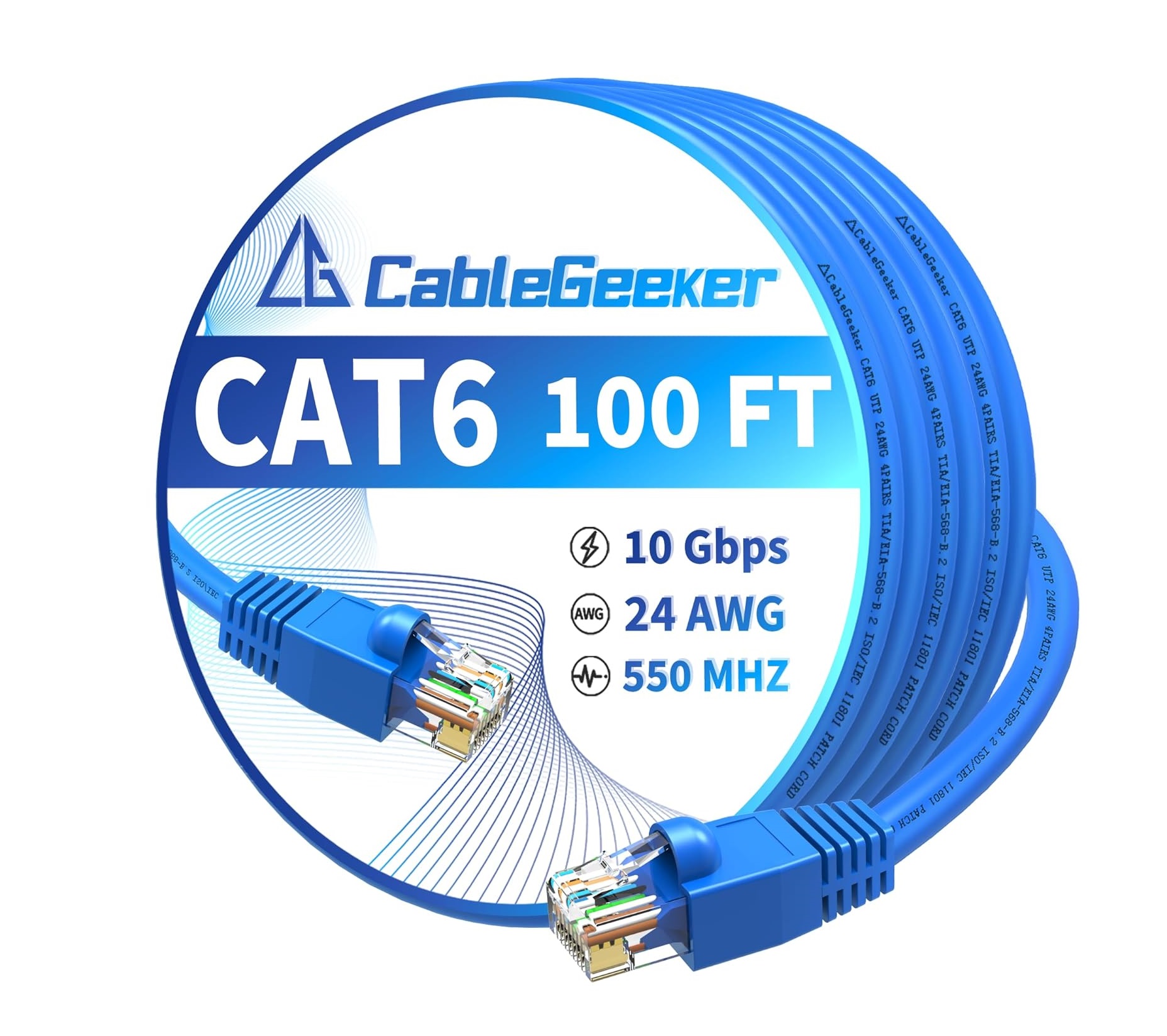 CableGeeker 150-ft Cat 6 High-Speed Ethernet Cable - Gallery 8