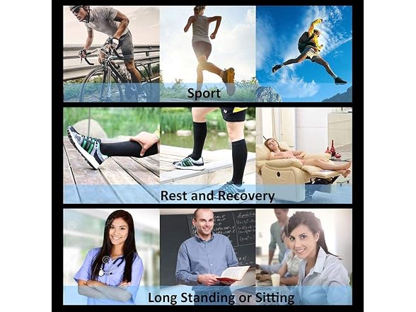 Sooverki Men's (L/XL) Copper Compression Socks