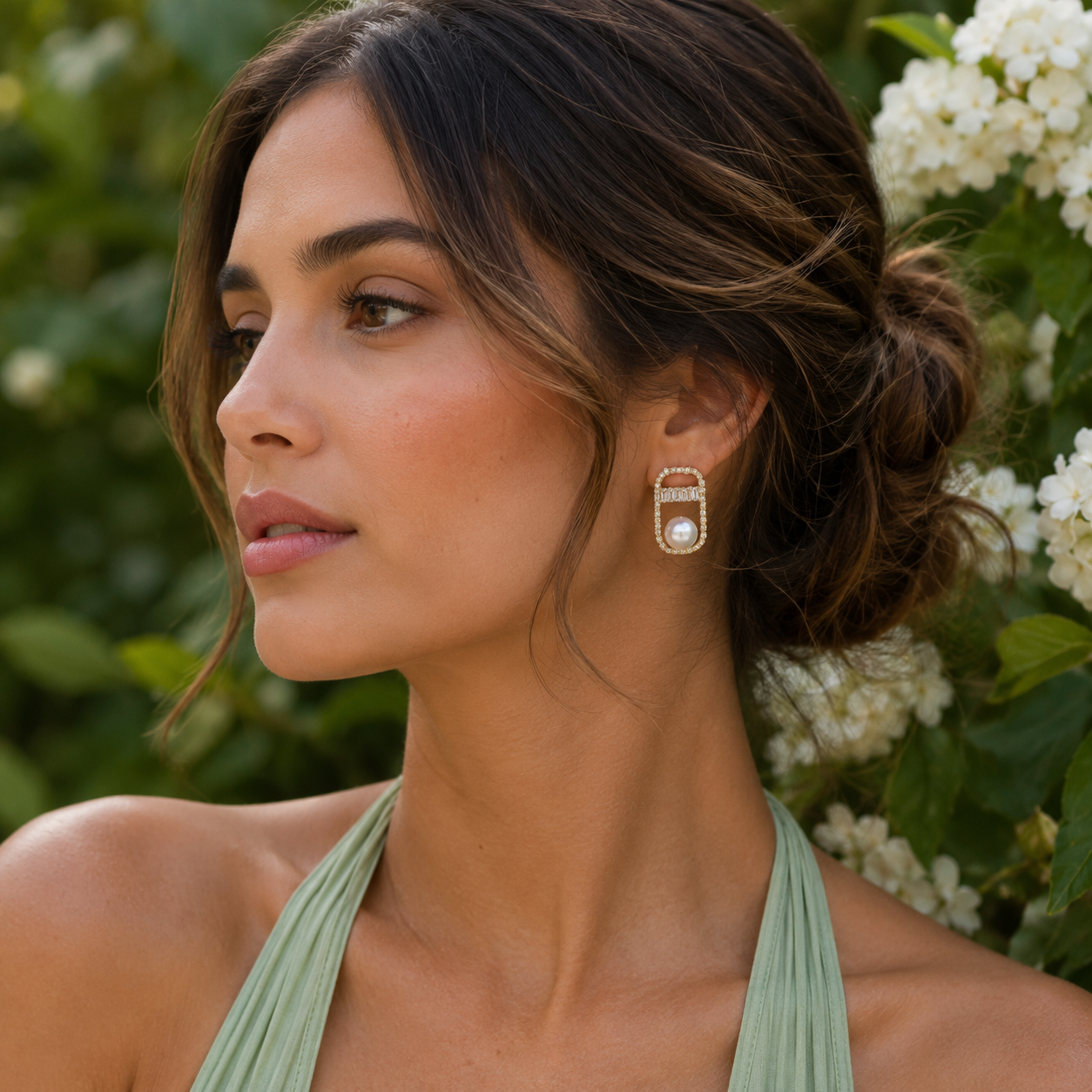 18K Gold Plated Stud Earrings - Gallery 7