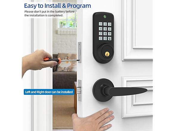 olylo Smart Keypad Deadbolt Lock with Handle