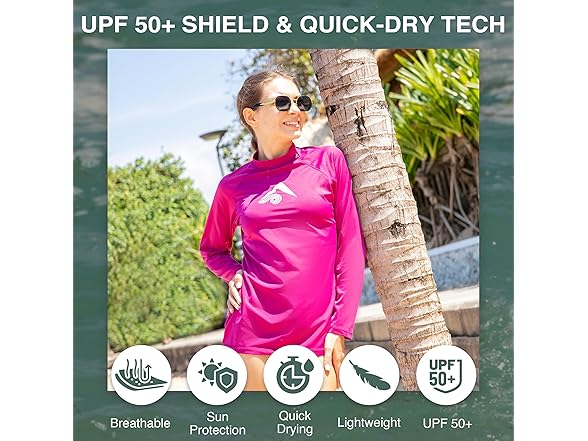 Kanu Surf Women's Purple Rashguard (L)
